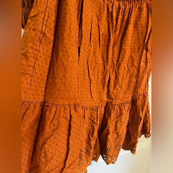 Size L burnt orange knee length dress. - Picture 3 of 3